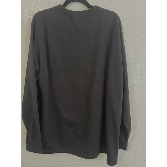 CABELA'S MENS LONG SLEEVE BLACK BIG AND TALL SIZE 3X WAFFLE SHIRT POLARTEC - Picture 2 of 8